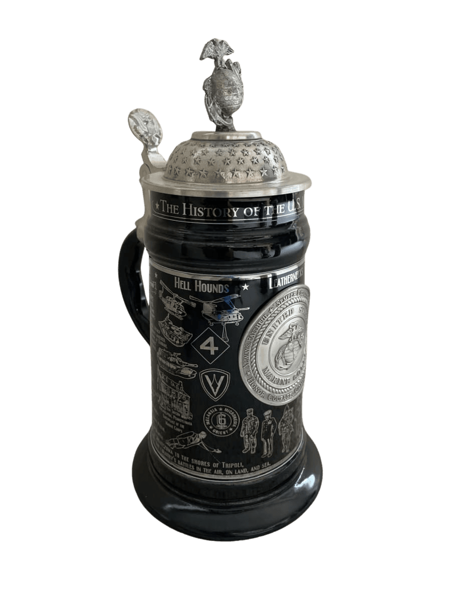U.S. Marine Corps History Collector Beer Stein - photo 1