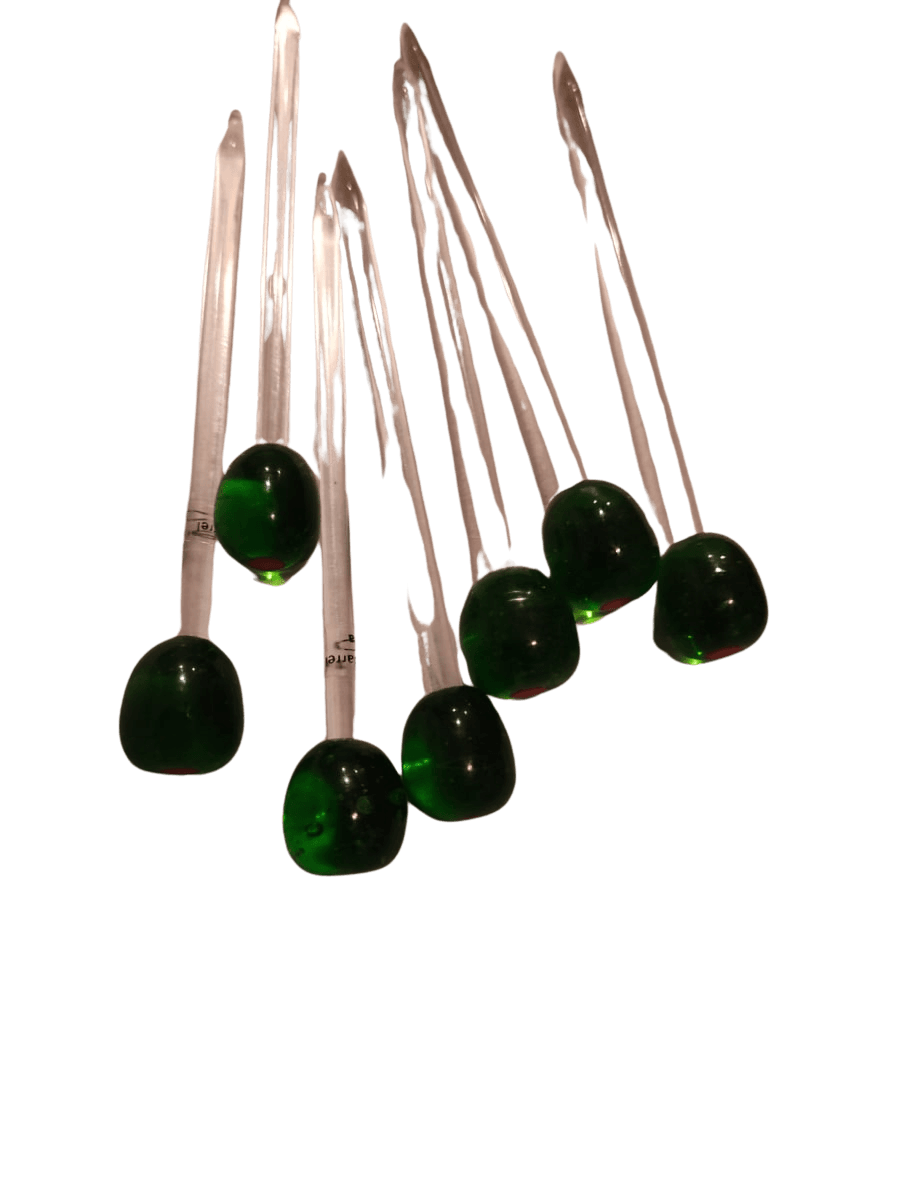 Glass Olive Cocktail Pick Swizzle Stick (7) - photo 1