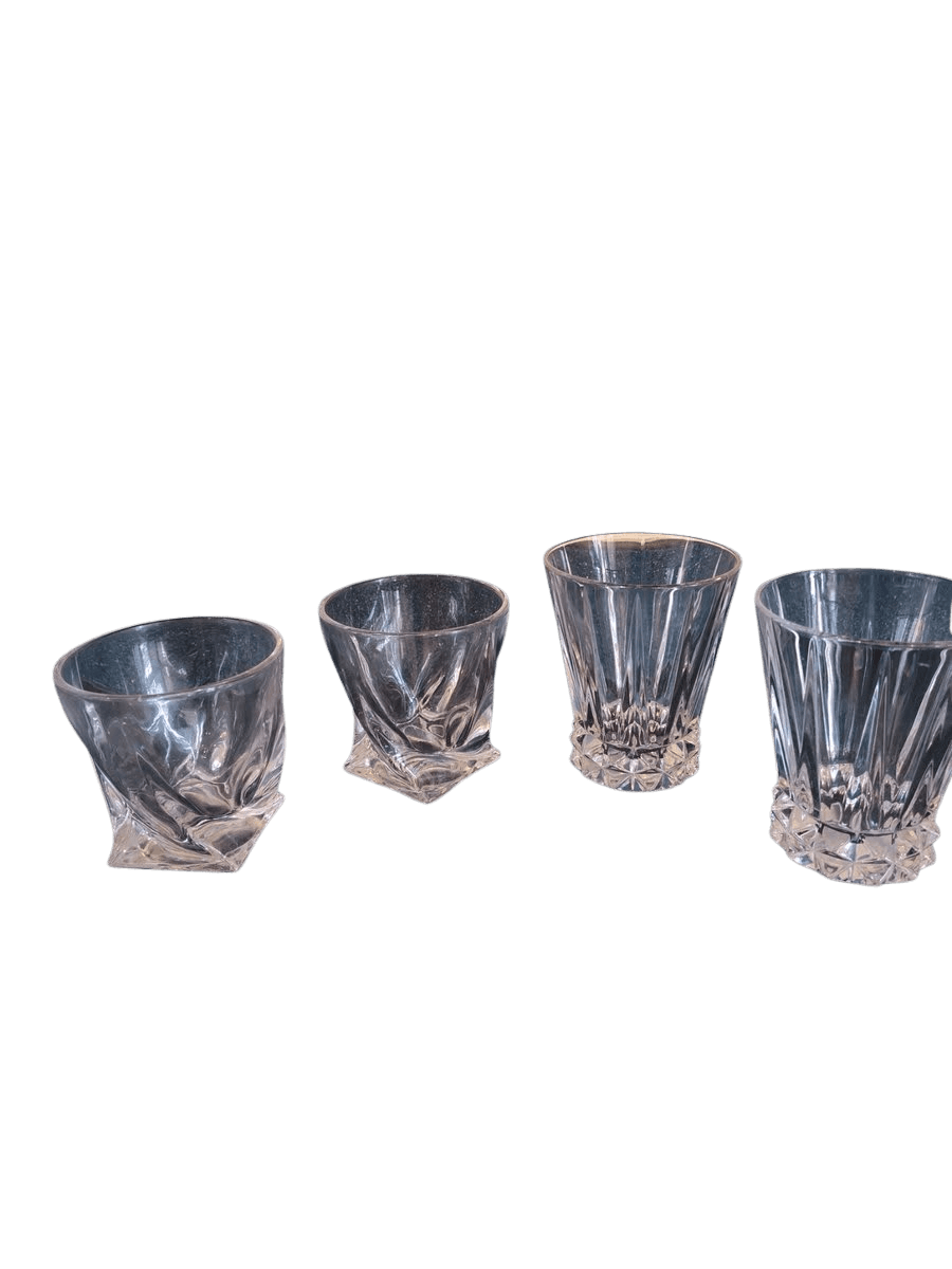 Crystal Cut Glass Whiskey Tumblers Set of 4 - photo 1