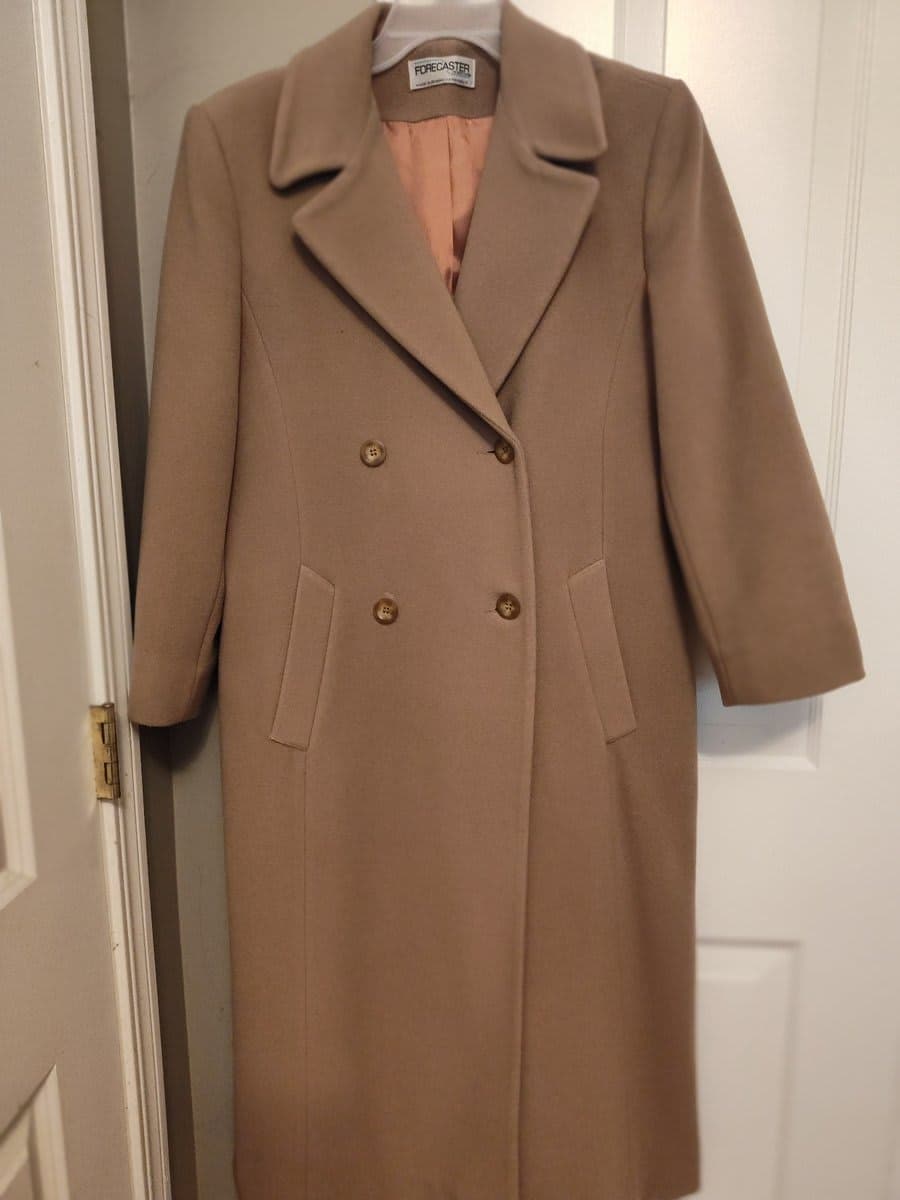 Forecaster Double-Breasted Camel Wool Coat - photo 1