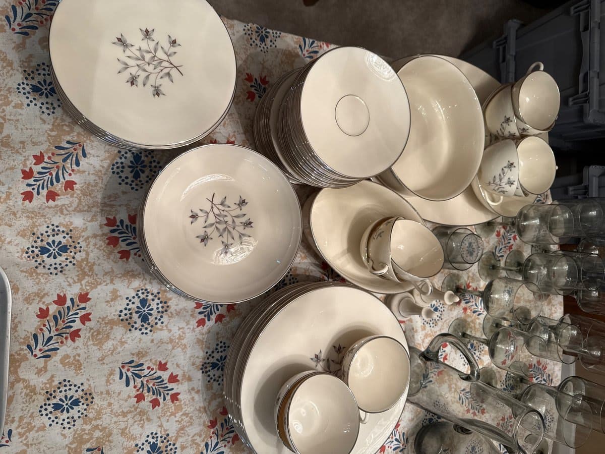 Fine China Dinnerware Set for 12
