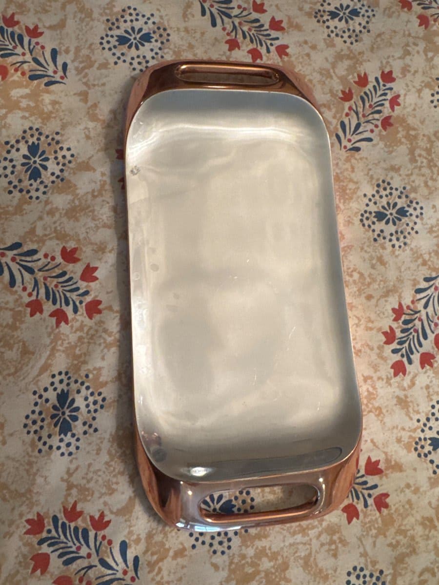 Copper & Stainless Steel Rectangular Baking Pan